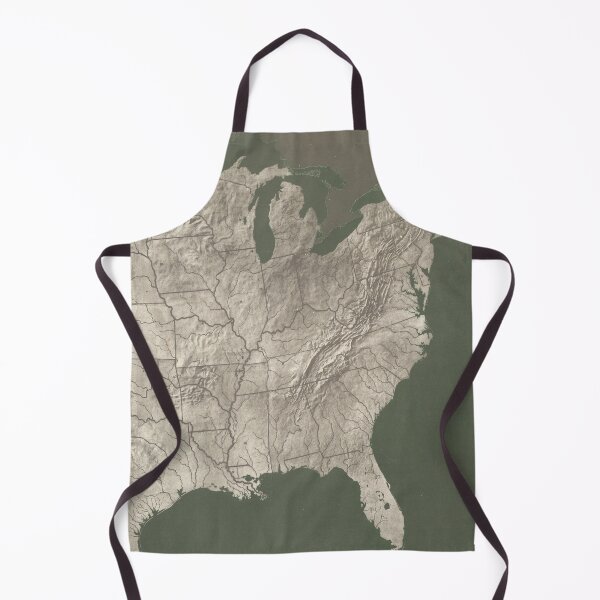 Item preview, Old US Relief Map (1893) Vintage United States Topography Atlas designed and sold by BravuraMedia.