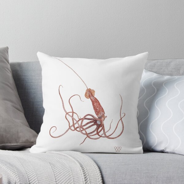 Long-Spined Giant Squid Throw Pillow