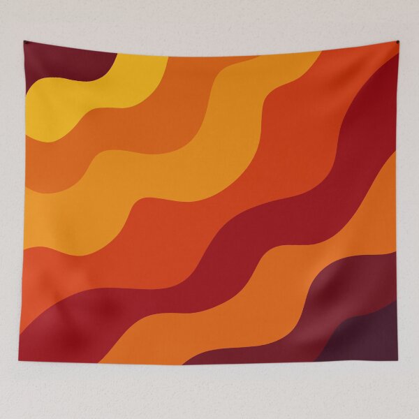 Item preview, BOLD 1970s Color Waves designed and sold by cozycaroline.