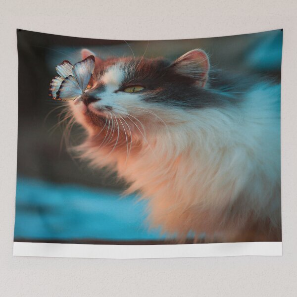 Item preview, Cat and butterfly designed and sold by Cattigal.