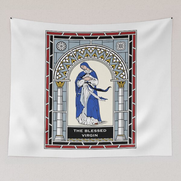 Item preview, BLESSED VIRGIN STAINED GLASS designed and sold by CatholicSaints.