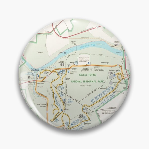 Item preview, Valley Forge National Historical Park Map (2000) General Washington Encampment Atlas designed and sold by BravuraMedia.