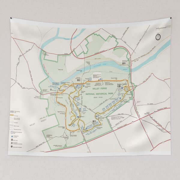 Item preview, Valley Forge National Historical Park Map (2000) General Washington Encampment Atlas designed and sold by BravuraMedia.