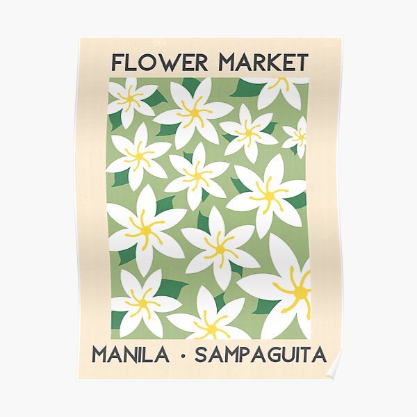 Flower Market - Phillipines Poster