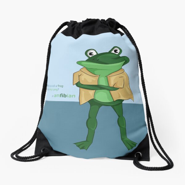 You Frogging Kidding Me Drawstring Bag