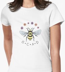 Kunst die Biene von der Savannah-Hochschule der Kunst und des Entwurfs Tailliertes T-Shirt für Frauen