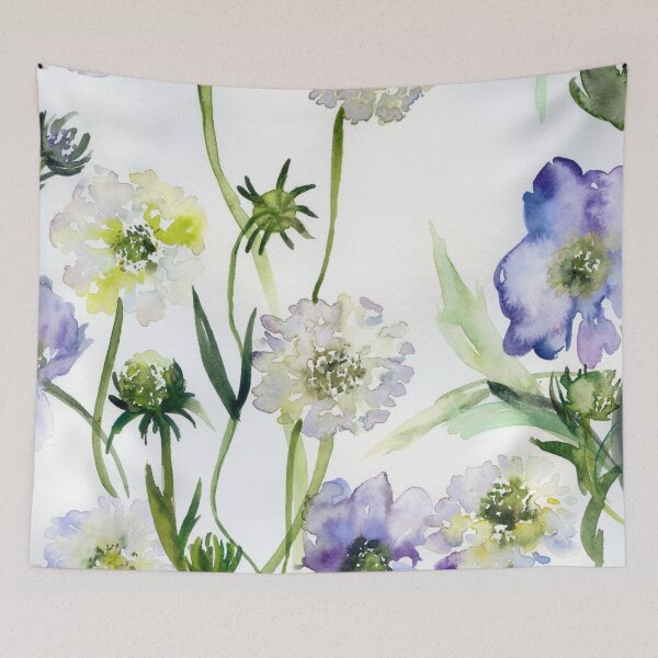 Item preview, scabiosa/ cold colors designed and sold by kosarandrea.