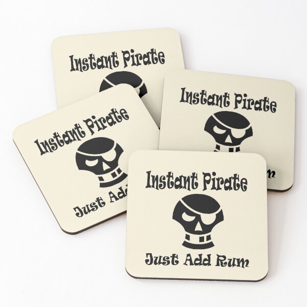 Item preview, Instant Pirate Just Add Rum Buccanear Life designed and sold by GreenTurtleTeez.