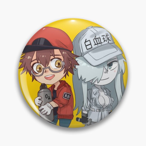 Red Blood Cell Hataraku Saibou - Cells At Work - Pin