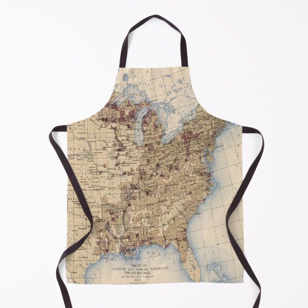 Item preview, Old US Timber Products Regional Value Map (1903) Vintage United States Lumber Atlas designed and sold by BravuraMedia.