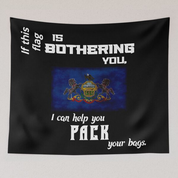 Item preview, Pennsylvania flag - pack your bags designed and sold by 2Girls1Shirt.