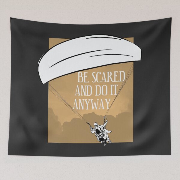 Item preview, Be Scared And Do It Anyway Paragliding designed and sold by hari-son.