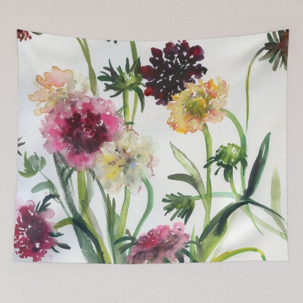 Item preview, scabiosa/ warm colors designed and sold by kosarandrea.