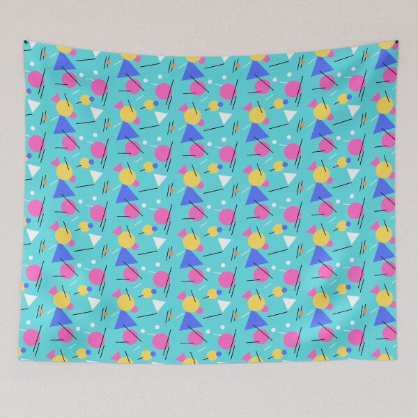 Item preview, Bright Geometric Pattern Design, Turquoise repeat pattern designed and sold by WoollyOrbit2000.