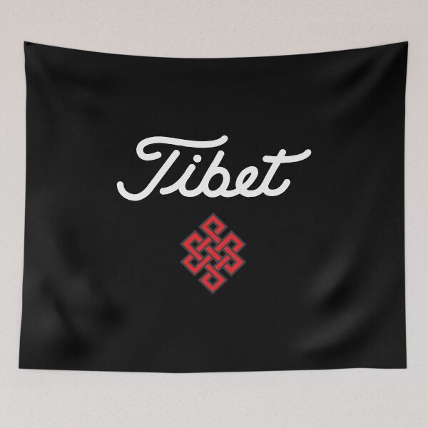 Item preview, Tibet White Script With Buddhist Symbol designed and sold by ArtofDissent.