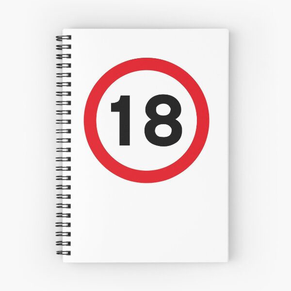 Item preview, 18 mph UK Speed Limit sign - 18 (Eighteenth birthday) designed and sold by MintGubbins.