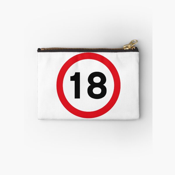 Item preview, 18 mph UK Speed Limit sign - 18 (Eighteenth birthday) designed and sold by MintGubbins.