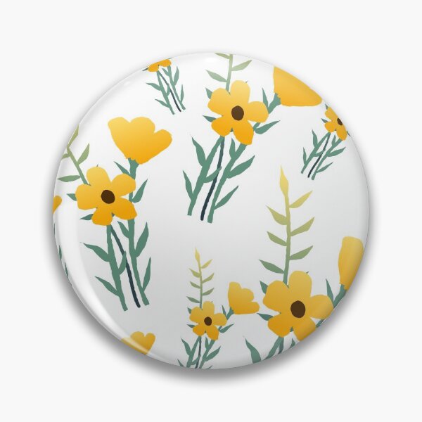 Item preview, Flores amarillas sobre un fondo blanco. designed and sold by RiadMannan.