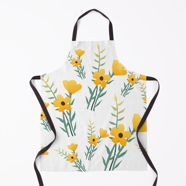 Item preview, Flores amarillas sobre un fondo blanco. designed and sold by RiadMannan.