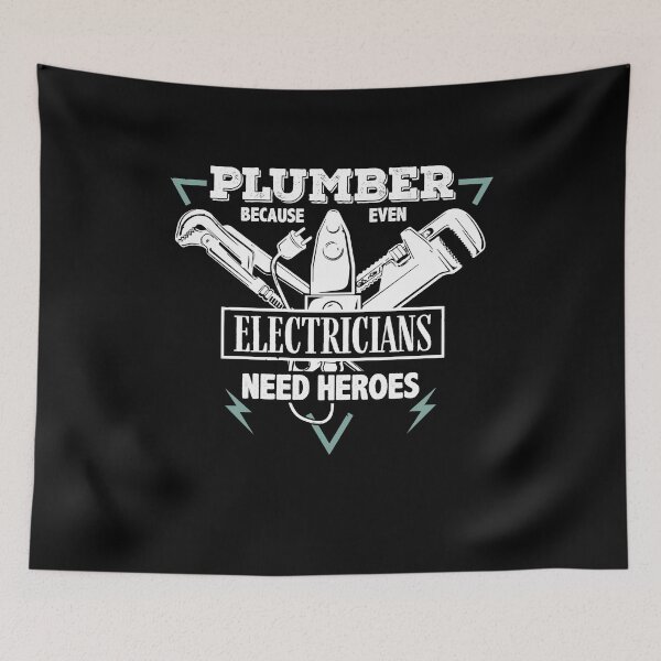 Item preview, Plumber Because Even Electricians Need Heroes designed and sold by Dressed For  Duty.