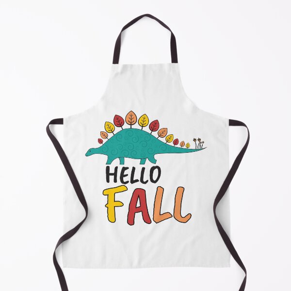Item preview, Hello Fall Funny Autumn Leaves Dinosaur designed and sold by dass-art.