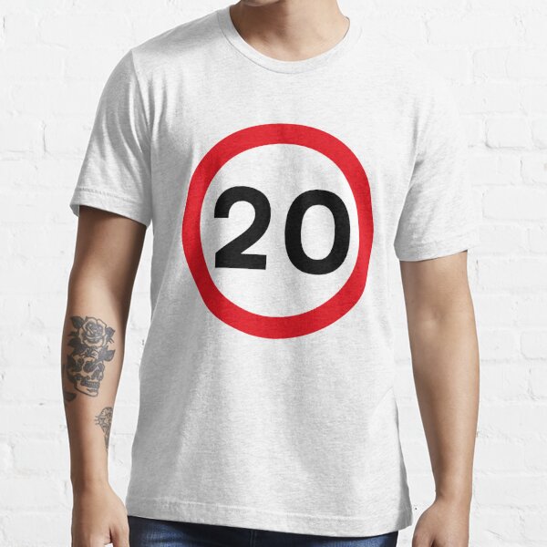 Tee-shirt Homme Anniversaire 40 Ans limitation de vitesse