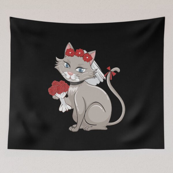 Item preview, Cat Bride Rose Wedding designed and sold by Snabdesign84.