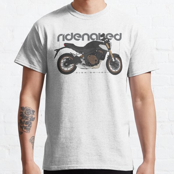 Vista previa del artículo con la obra «Paseo desnudo honda cb650r negro», diseñado y vendido por NighOnJoy.