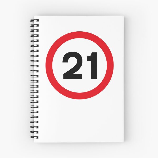 Item preview, 21 mph UK Speed Limit sign - 21 (Twenty first birthday) designed and sold by MintGubbins.