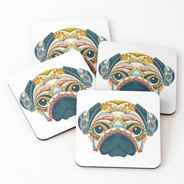 Item preview,  colorful Pug  designed and sold by Emil1993.