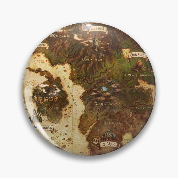 Item preview, Eorzea FFXIV Map designed and sold by hayesade.