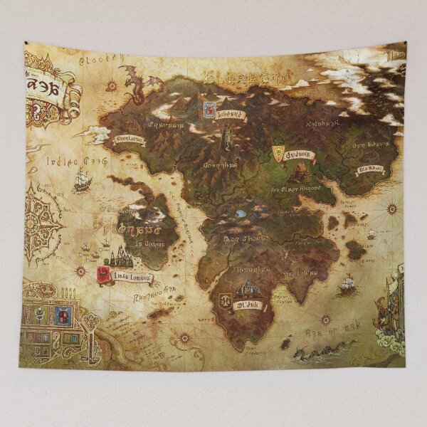 Item preview, Eorzea FFXIV Map designed and sold by hayesade.