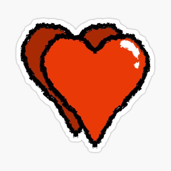 Mini Red Hearts Sticker for Sale by meganwood32  Red heart stickers, Free  printable stickers, Phone stickers