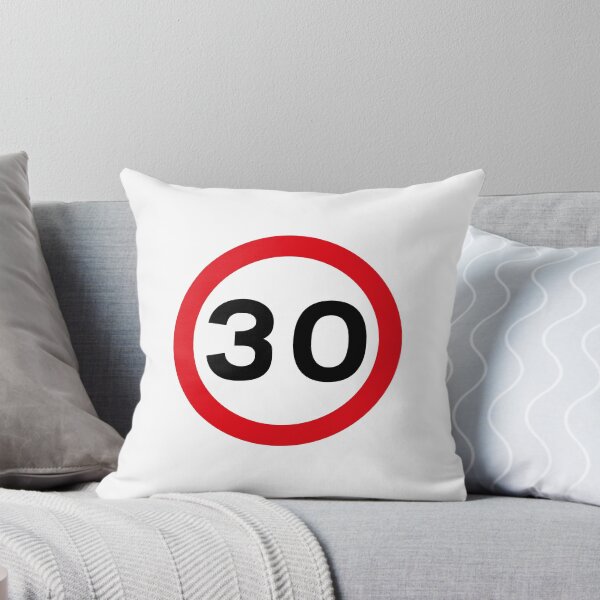 Item preview, 30 mph UK Speed Limit sign - 30 (Thirtieth birthday) designed and sold by MintGubbins.