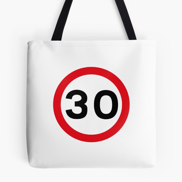 Item preview, 30 mph UK Speed Limit sign - 30 (Thirtieth birthday) designed and sold by MintGubbins.