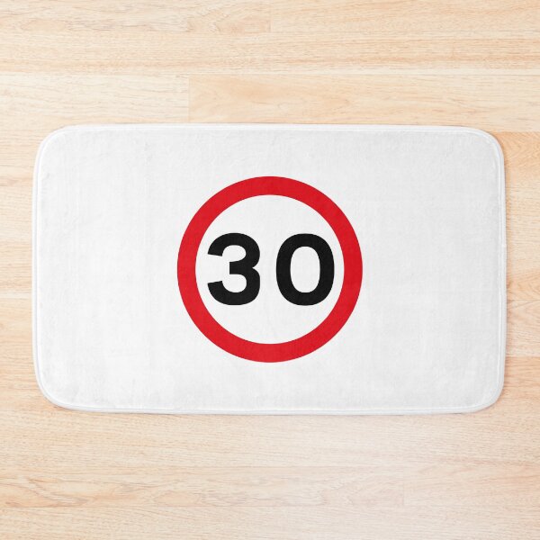 Item preview, 30 mph UK Speed Limit sign - 30 (Thirtieth birthday) designed and sold by MintGubbins.