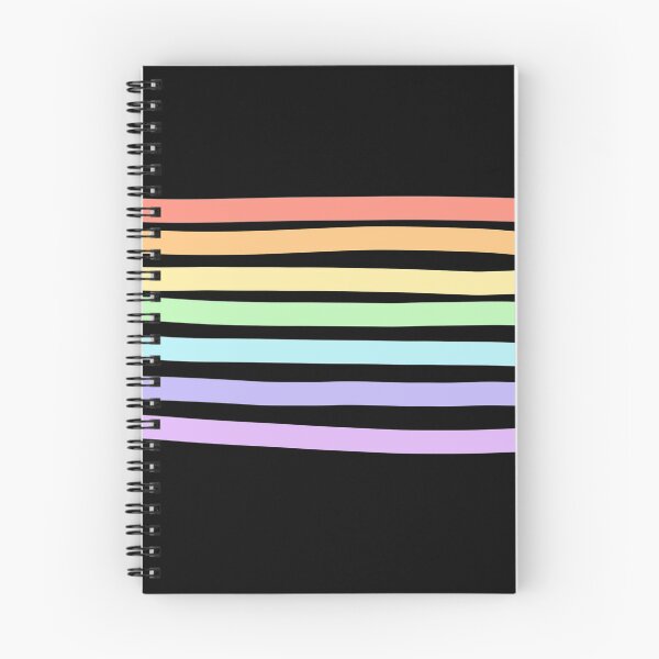 Item preview, aesthetic pastel rainbow lines designed and sold by plumiingo.