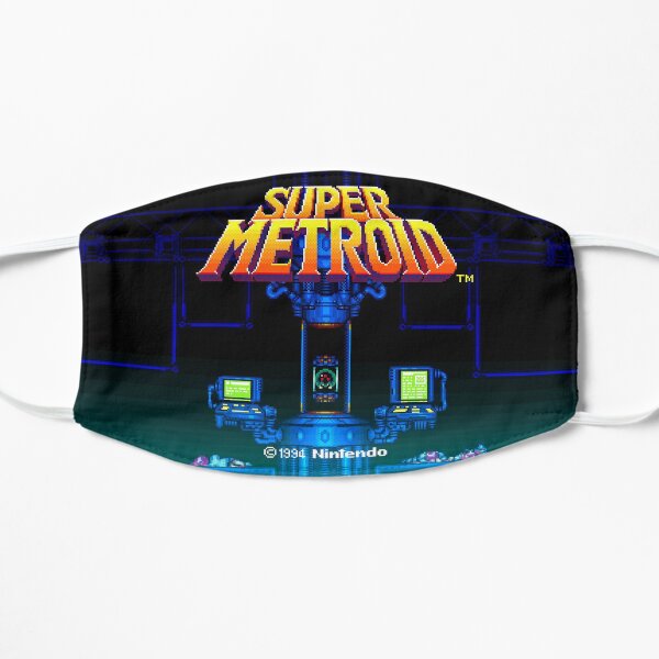 Super Metroid Classic Retro Samus Aran Flat Mask