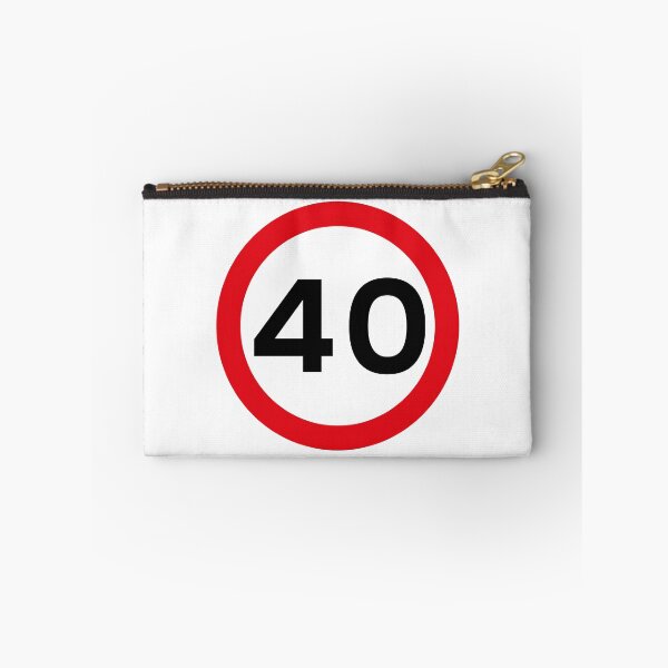 Item preview, 40 mph UK Speed Limit sign - 40 (Fortieth birthday) designed and sold by MintGubbins.