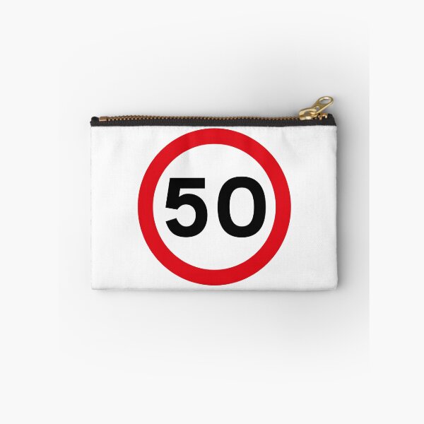 Item preview, 50 mph UK Speed Limit sign - 50 (Fiftieth birthday) designed and sold by MintGubbins.