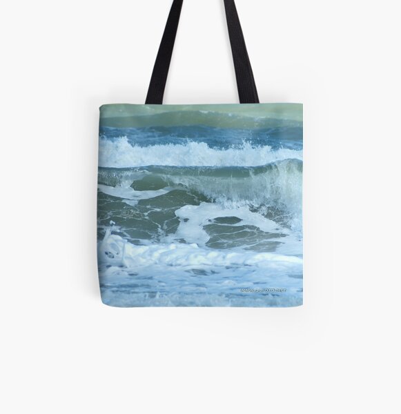 Sudden Surge, Melbourne Beach, Florida All Over Print Tote Bag