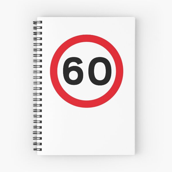 Item preview, 60 mph UK Speed Limit sign - 60 (Sixtieth birthday) designed and sold by MintGubbins.