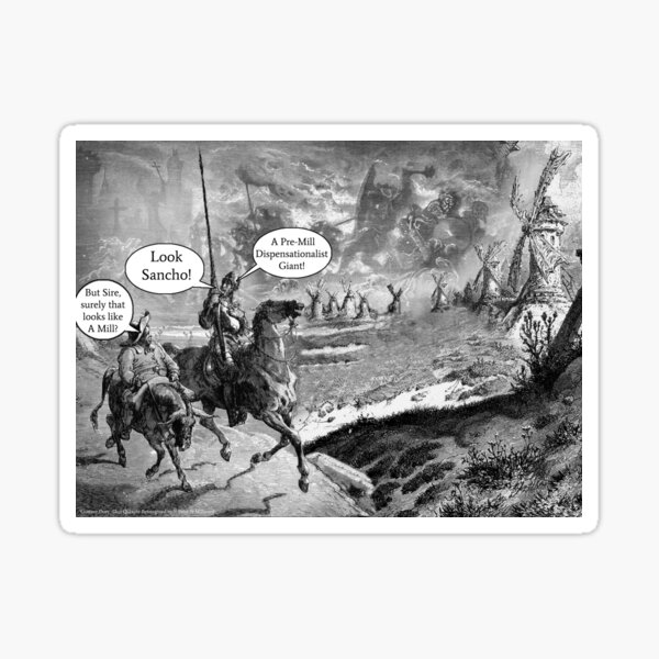 Item preview, Don Quixote and the Eschatological Giants designed and sold by Pictures With A Message.