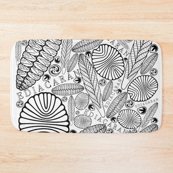 Item preview, Black and White Ediacaran fossils transparent designed and sold by Project-Palaeo.