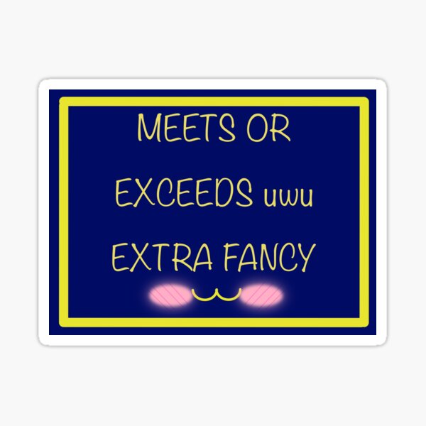 uwu Extra Fancy Sticker