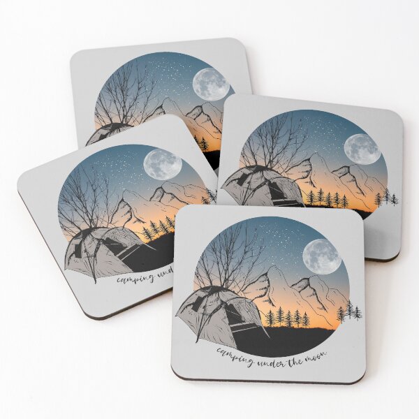 Item preview, Camping Under The Moon designed and sold by JooArtPrints  ★★★★★.