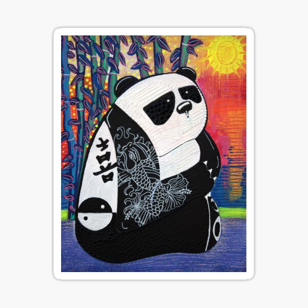 Panda Zen Master Sticker