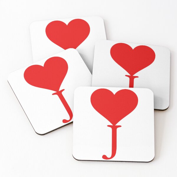 Item preview, Heart with letter initial J designed and sold by ronaldsonou.