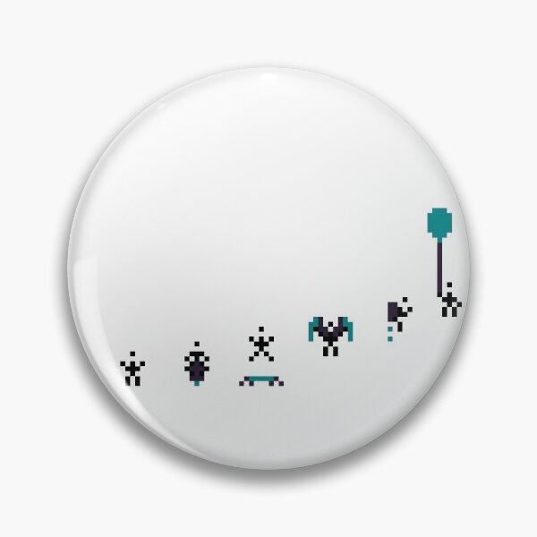 Item preview, Evolution of flight - Pixelated stick figure finding flight designed and sold by For the love of Pixels.