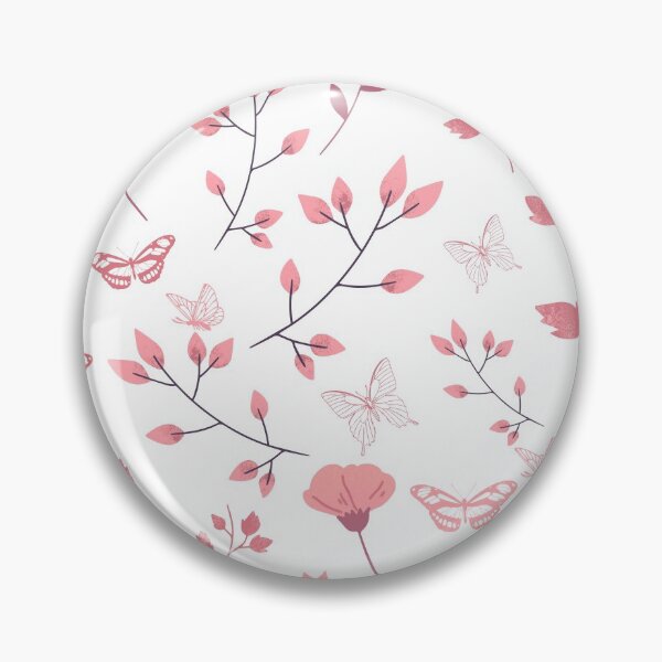 Item preview, Mariposas rosadas y flores en blanco designed and sold by RiadMannan.